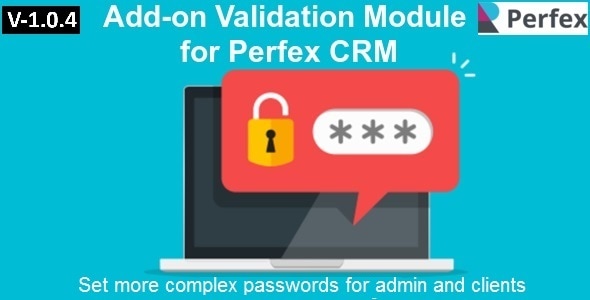 Add-on Password Validation Module for Perfex CRM