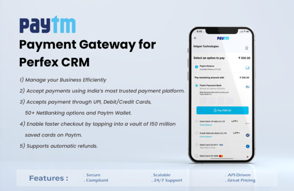Paytm Payment Gateway Plugin for Perfex CRM