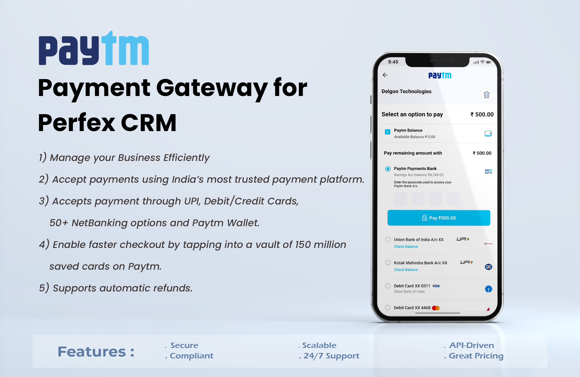 Paytm Payment Gateway Plugin for Perfex CRM