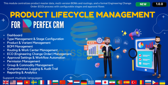 Product Lifecycle Management module for Perfex CRM
